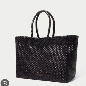 Loeffler Randall Klara Chocolate/Black Woven Tote